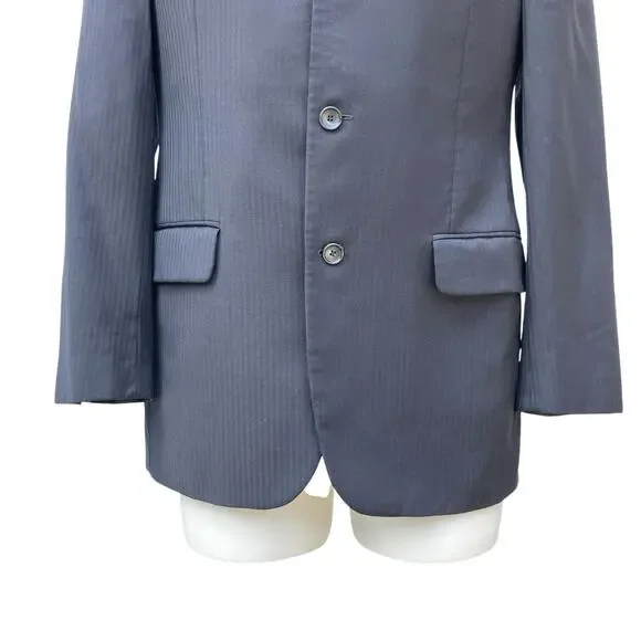 Givenchy Sport Coat Blazer Jacket 43” Chest Black Wool 3 Button Single Breasted - Picture 4 of 15